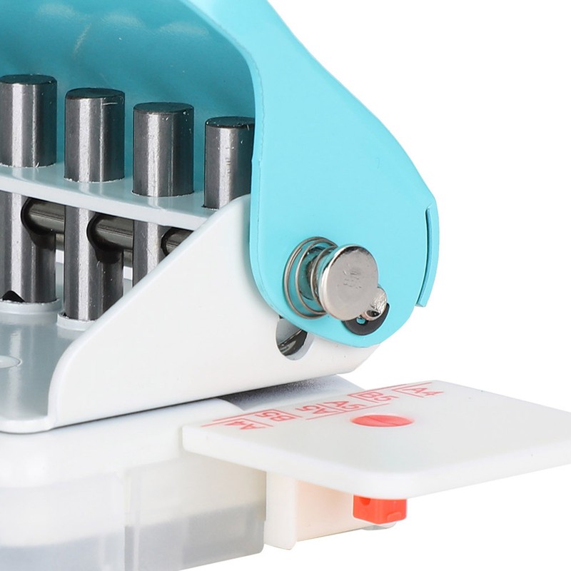 Adjustable Hole Punch Green Manual Office Home Universal A4 Paper