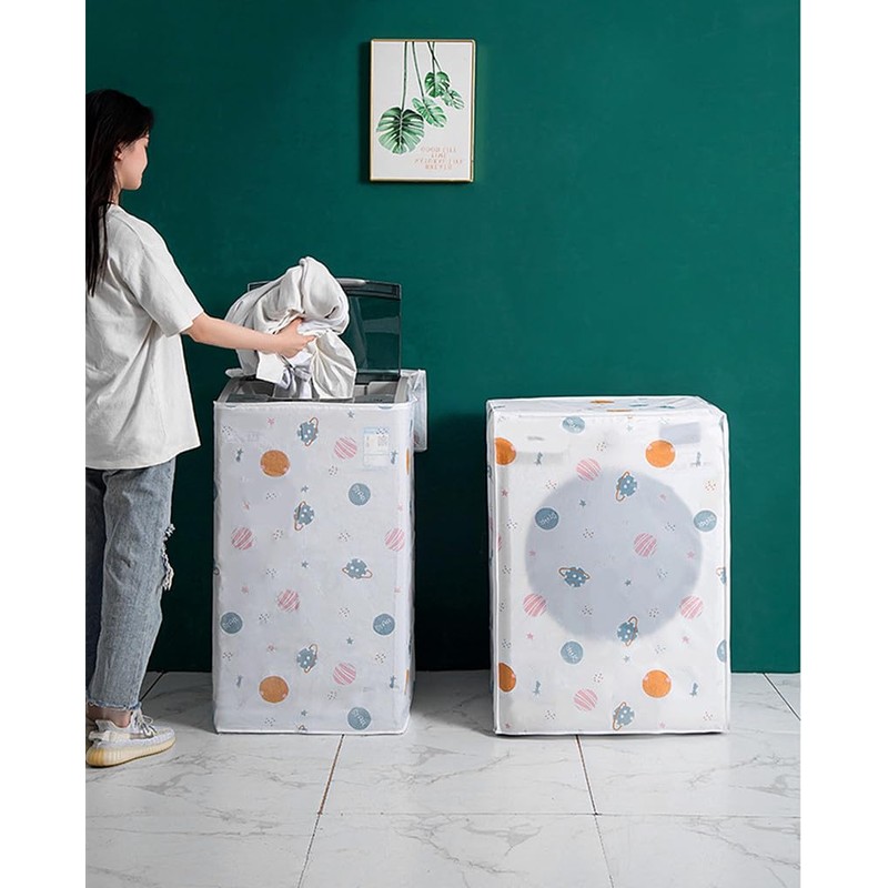 Kinteshun Washing Machine Cover,Washer Dryer Dustproof Waterproof Protection Case Cover