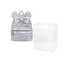 EcoTEK Protectors Case Compatible with Loungefly - Mini Backpacks UV/Scratch Resistant Protectors, Crystal Clear Case, Heavy Duty Acid Free w/Film (10 Pack) - Backpack Protector