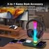 Jubor 3 in 1 RGB Gaming Headphone Stand, Headset Holder