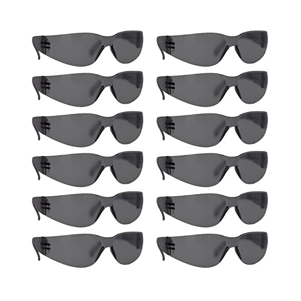 BISON LIFE BLack Safety Glasses - 12 Pairs of Scratch