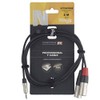 Stagg 21383 2 m Audio Splitter Y Cable - Black