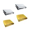 KICHOUSE Camping Blankets Survival Gear Set Reflective Aluminum Foil for