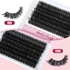 Mayhug Fluffy Lash Extension Mink Thick Cluster Eyelash Extensions 9-16mm