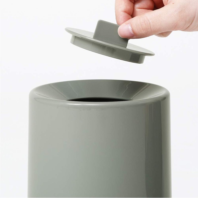 ideaco Mini TUBELOR Trash Can Round Shape 1.2L Diameter 4.9