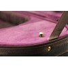 SKY Lightweight Half Moon Shaped Violin Case 4/4 Size (Black/Magenta)