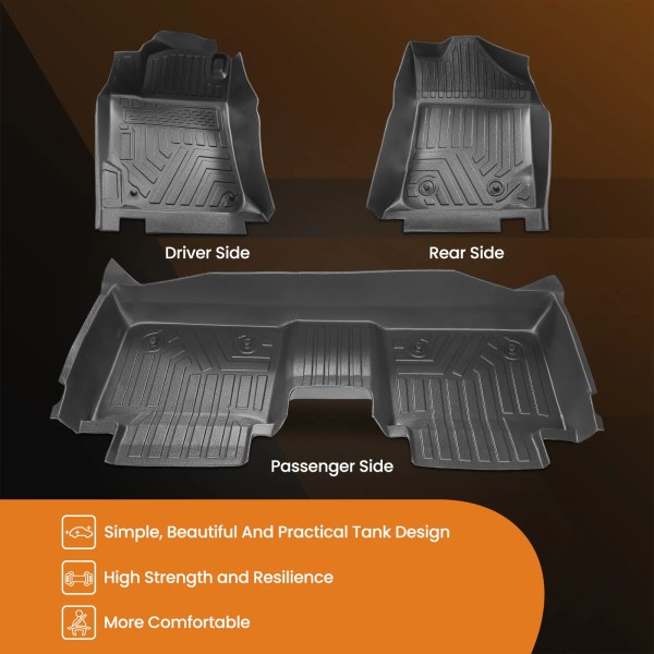 BFO Car Floor Mats Custom Fit Waterproof For Toyota Camry