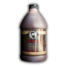 Bearded Butchers BBQ Sauce 64 oz Jug – Tangy & Smoky, Original Spice, Gluten Free, No MSG, Perfect for Ribs, Brisket, Burgers, Fries, BBQ, Real Ingredients, Molasses, Onion, Garlic – Bulk BBQ Sauce for Butchers, Restaurants, & Catering
