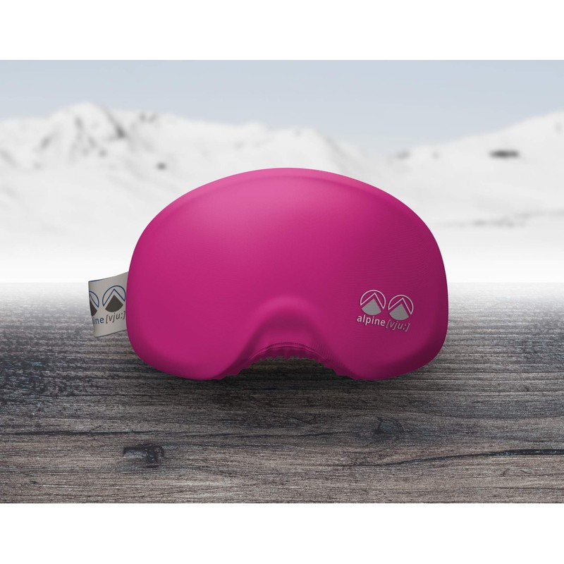 alpine [vju:] Ski Goggle Protection Cover Elastic Microfiber Unisex, pink