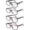 DOOViC Reading Glasses 4 Pack Blue Light Blocking Spring Hinge