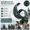 QHBAMD Silicone Watch Band Compatible with COROS PACE 4, Adjustable