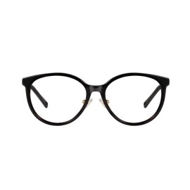 TIJN Blue Light Glasses for Women Men,Clear Computer Glasses Bluelight Blocking,Preppy Style Cateye Frame,Edin(Black)