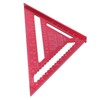 Woodworking Triangle Aluminum Alloy Red Corrosion Resistance Clear Scale Carpentry