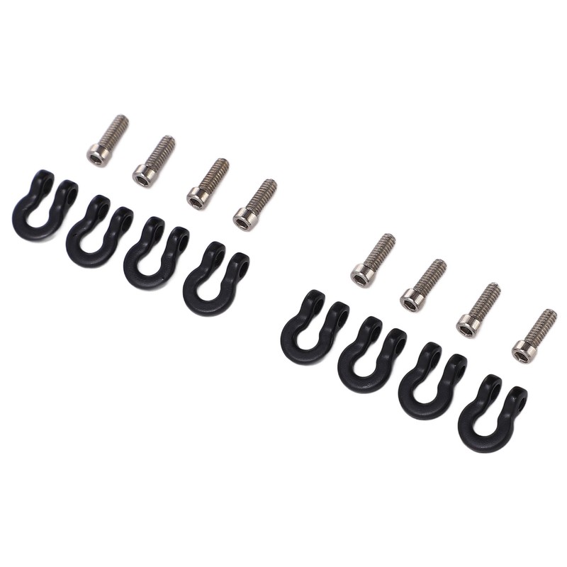 8pcs Metal Front Rear Bumper Trailer Hook for 1/24 RC