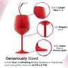 1 PCS 18oz Stainless Steel Matte Wine Glasses Red