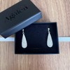 Agálea | Aretes Gota de Plata .925 y Cristal Mujer