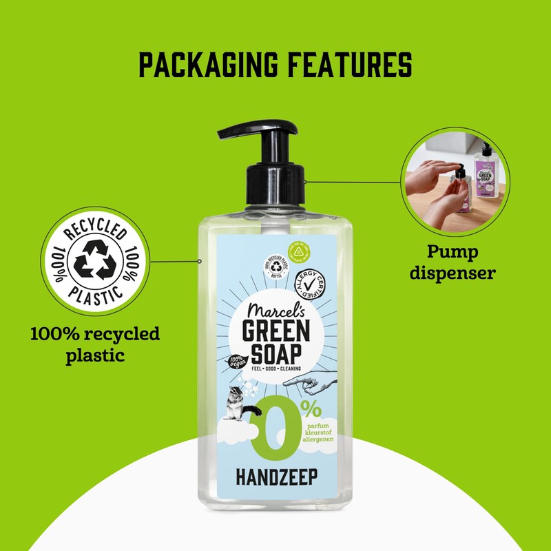 Marcel's Green Soap - Hand Soap 0% - Hypoallergenic -