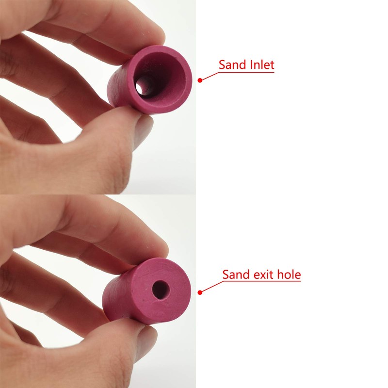 Sandblaster Gun Nozzles 10Pcs Tip Sand Blaster Replacement Cylinder Ceramic