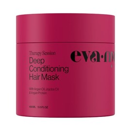 EVA·NYC Mascarilla para El Cabello Eva Nyc Therapy Session, Mascarilla para El Cabello Acondicionadora Profunda Infundida Con Aceite de Argán y Proteína Vegetal, 16.9 Fl Oz