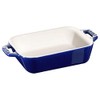 Staub Ceramic Rectangular Baking Dish 10.5 x 7.5-inch Sapphire Blue