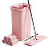 JOYMOOP Pink Mop and Bucket with Wringer Set for Home,