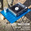 MSSOHKAN Camping Table Folding Portable Camp Side Table Aluminum Lightweight