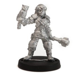 Stonehaven Female Half-Elf Cleric Miniature Figure (for 28mm Scale Table Top War Games) - Made in US
