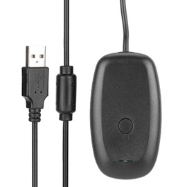 Adaptador Receptor USB Inalámbrico para Juegos Compatible con Mandos 360 para PC, Función Plug and Play CD, Material ABS