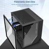 M-ATX/ITX Tower PC Case,Capable of Fitting 7 Fans,5 ARGB Fans