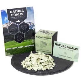 Natura Uralis Ural Green Clay | 100g of Natural Green Clay, Pastel to Verdant Green - Amazing Crunch, Satisfying Earthy, Velvety and Firm Texture, ASMR Sensation
