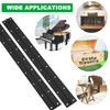 2Pack Heavy Duty Piano Hinge, 2" Open Width x 20"