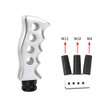 Universal Silver Slotted Pistol Grip Handle Manual Gear Stick Shift