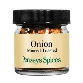 Onions Toasted Minced By Penzeys Spices .8 oz 1/4 cup jar (Pack of 1)