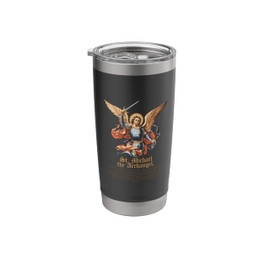 Saint Michael the Archangel Prayer Catholic Christian Pastor Stainless Steel Insulated Tumbler