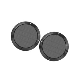 Motoforti 2pcs 6.5" Car Glossy Audio Speaker Cover Mesh Grill Horn Guard Long-lasting