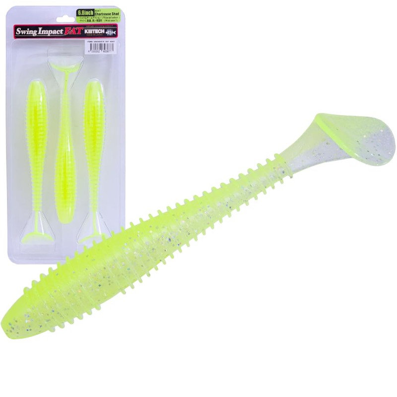 Keitech FS68416 Fat Swing Impact Silver Flash, 6.8"