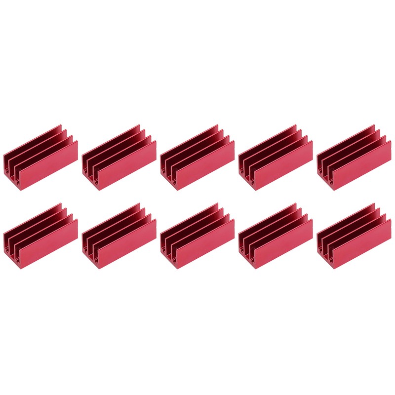 10Pcs Heat Sink 40x16x16mm Aluminium Thermal Cooler Cooling Radiator Set
