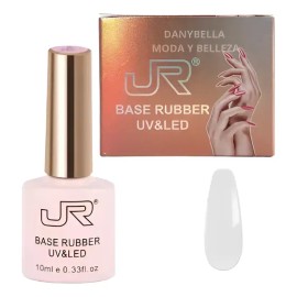 Gel Base Rubber Jr Transparente 10ml Para Uñas
