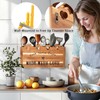 Kitchen Utensil Holder, Large Acacia Wood Organizer for Countertop |