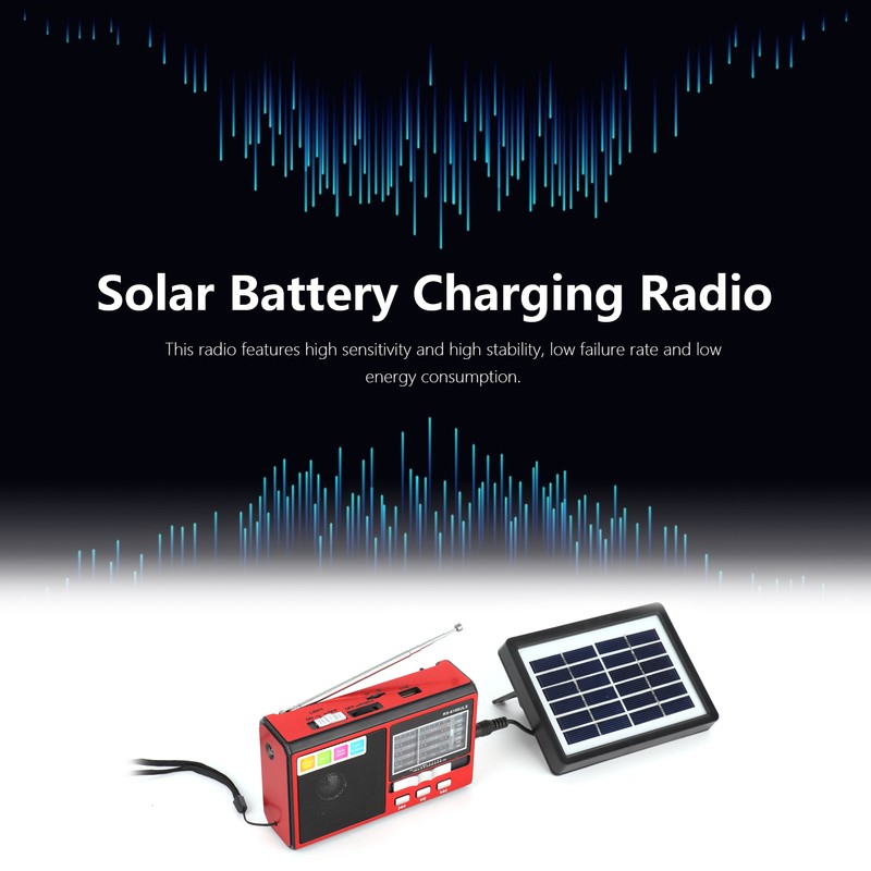 Radio FM AM SW Portable Radio Support Solar Battery Charging