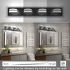 Aipsun 4 Lights Dimmable Modern Black Vanity Light Up and
