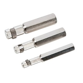 Performance Tool W83204 3 Piece Set, Hardened Steel Construction, Broken Pipe Extractor, Government-Compliant, 3/8-inch, ½-inch, and ¾-inch Pipe Capacities