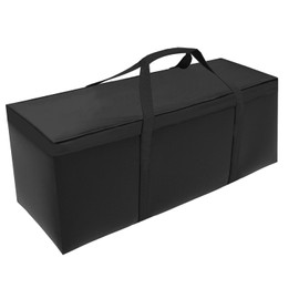 Aipwerer Storage Bag Garden Cushions Waterproof Garden Cushion Storage 600D Oxford Protective Cover Cushion for Storage Upholstery Garden Furniture Christmas Tree (Black, 125 x 40 x 55 cm)