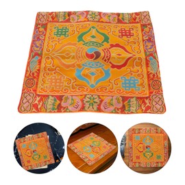 DIYEAH Woven Cloth Shrine Cloth Zen Tibetan Altar Cloth Table Cover Buddhist Book Packing Cloths Cloth Silk Brocade Square Brocade Book Cloth Tablecloths Tapestry Wrapping Cloth Satin
