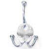 Castelion® Large Chrome Double Victorian Hook | Hat and Coat