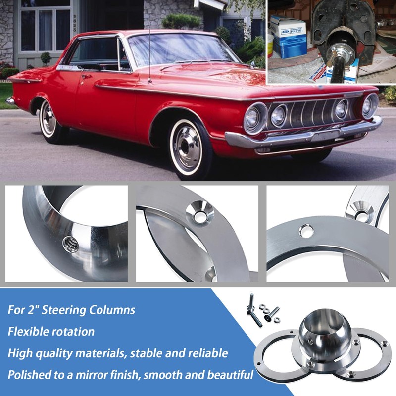 XTPTFABS Billet Aluminum Steering Column Swivel Floor Mount Compatible with