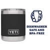 YETI Rambler 10 oz Lowball, Vacuum Insulated, Stainless Steel with