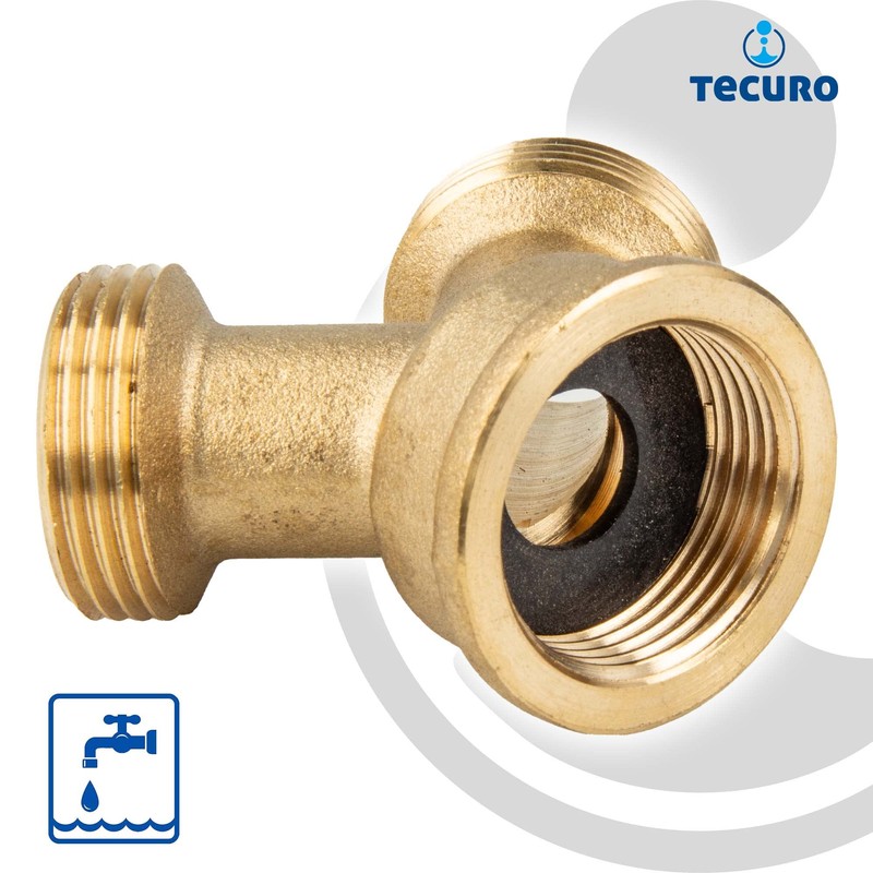 tecuro - 48836 2-Way Splitter Y Splitter Fork Piece for