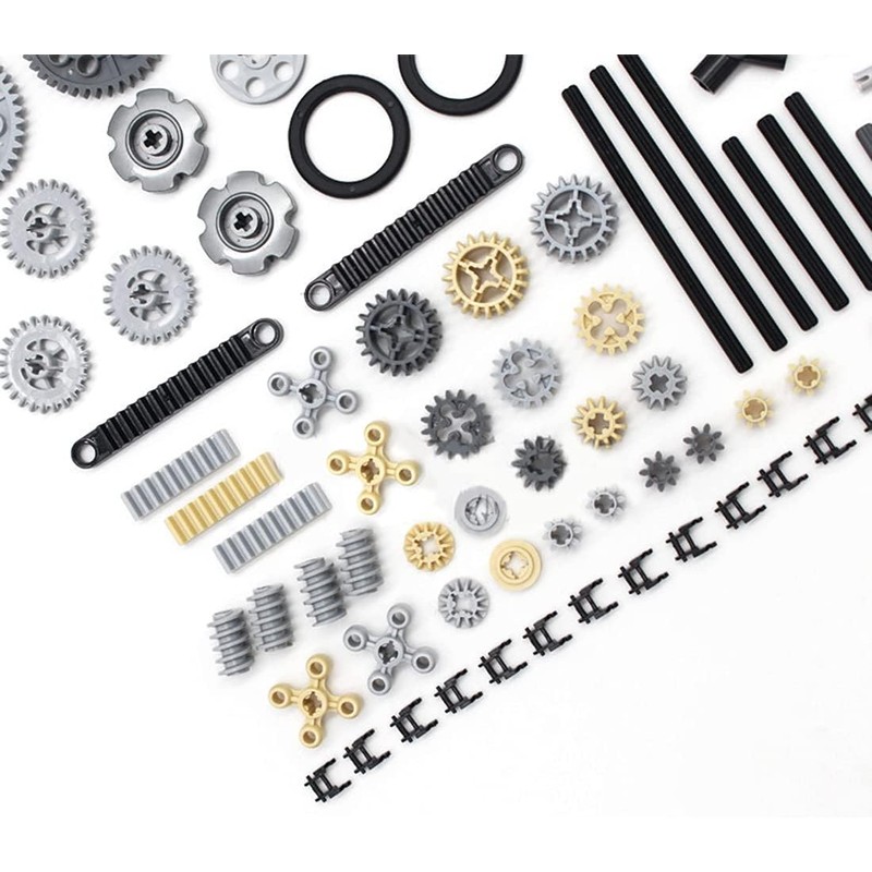 Technic Spare Parts, 116pcs Technic Gear Chain Link Connectors Bricks