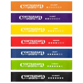 Contraband Sports 7439 Resistance Hip Bands/Booty Bands 7pk (Set 3 (#0#1#2#3#4#5#6), Standard)